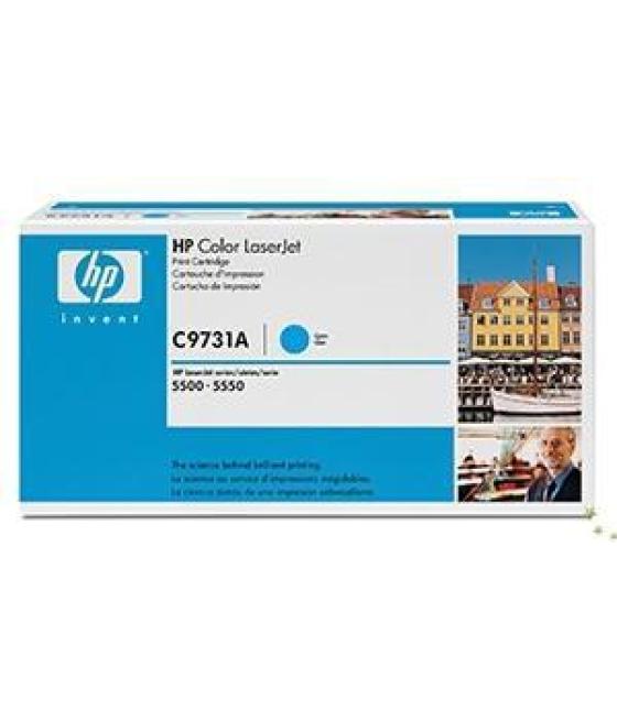 Hp laserjet color 5500/5550 toner cian, 13.000 páginas - 645 a