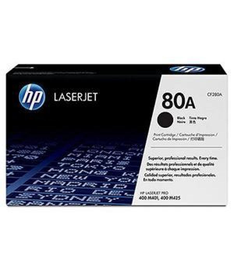 Hp toner negro laserjet pro 400 mfp/ m425 dn dw - nº 80 a