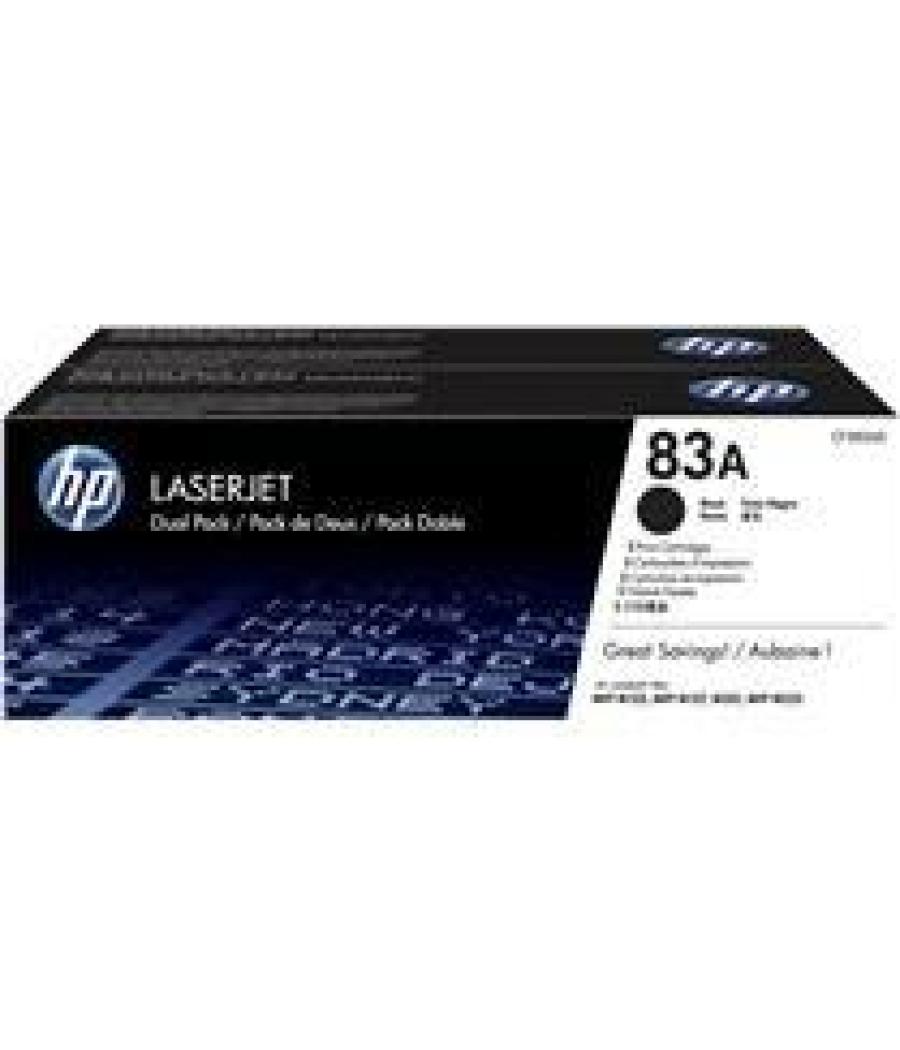 Hp toner negro laserjet m125/m127/m201 -83a (pack2)