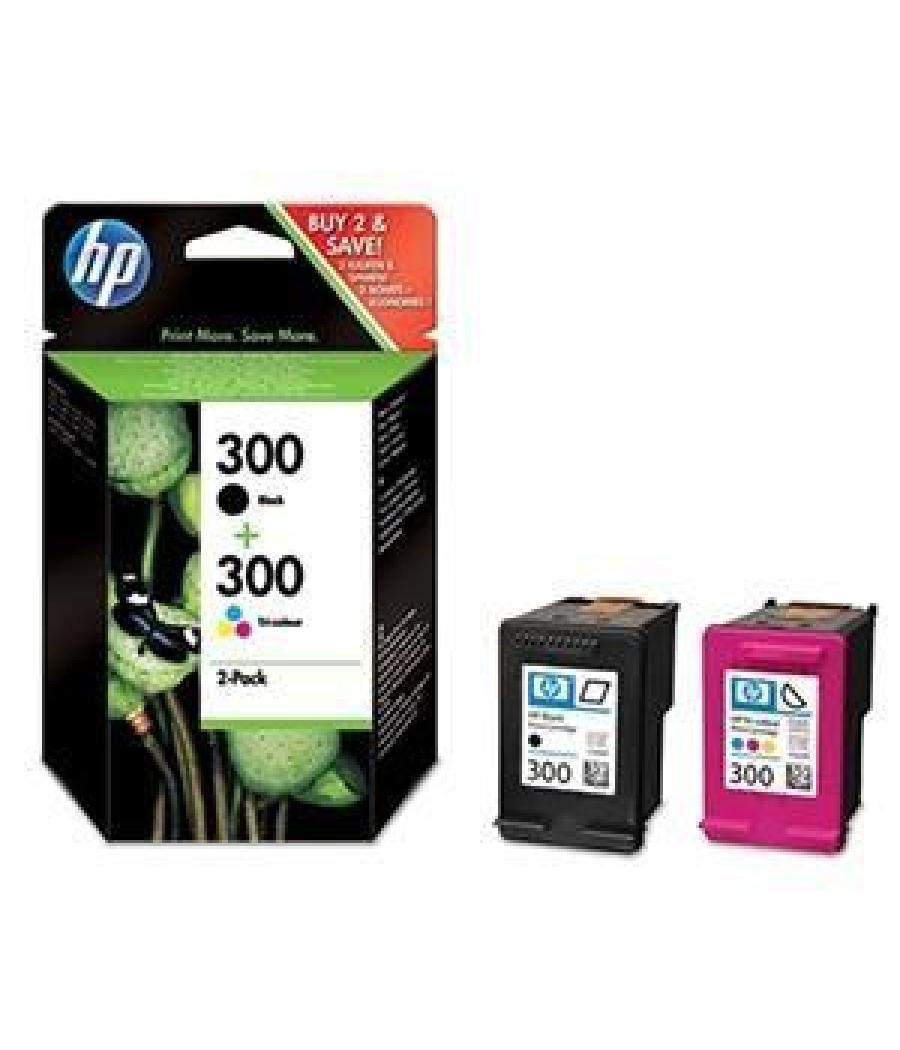 Hp tinta bk / c / m / y - nº300 (pack2)