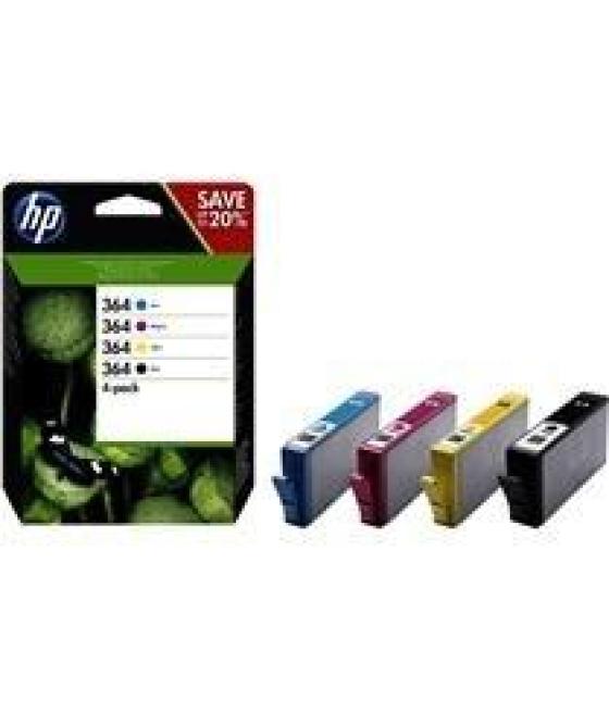 Hp tinta bk / c / m / y photosmart d5460 (pack 4) - nº364