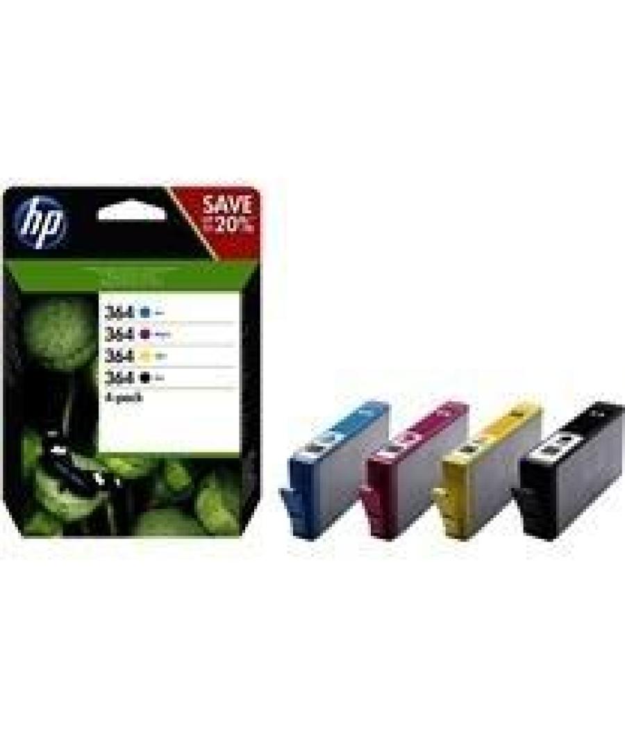 Hp tinta bk / c / m / y photosmart d5460 (pack 4) - nº364