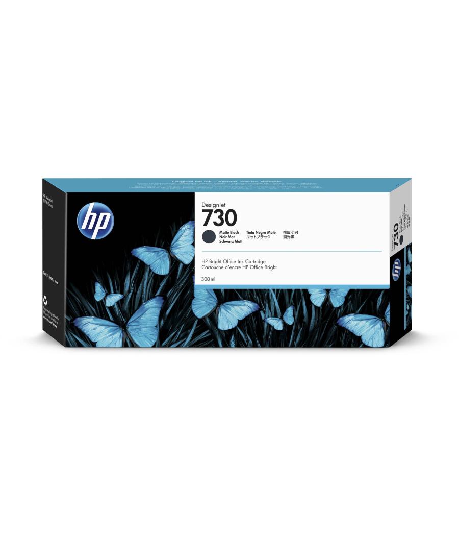 Hp tinta negro mate designjet t1700 series - nº 730 *alta capacidad*