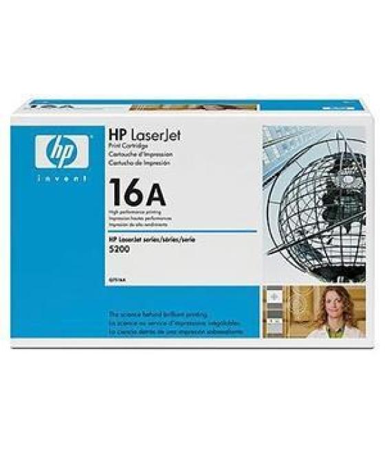 Hp toner negro laserjet 5200 dtn tn - nº 16a