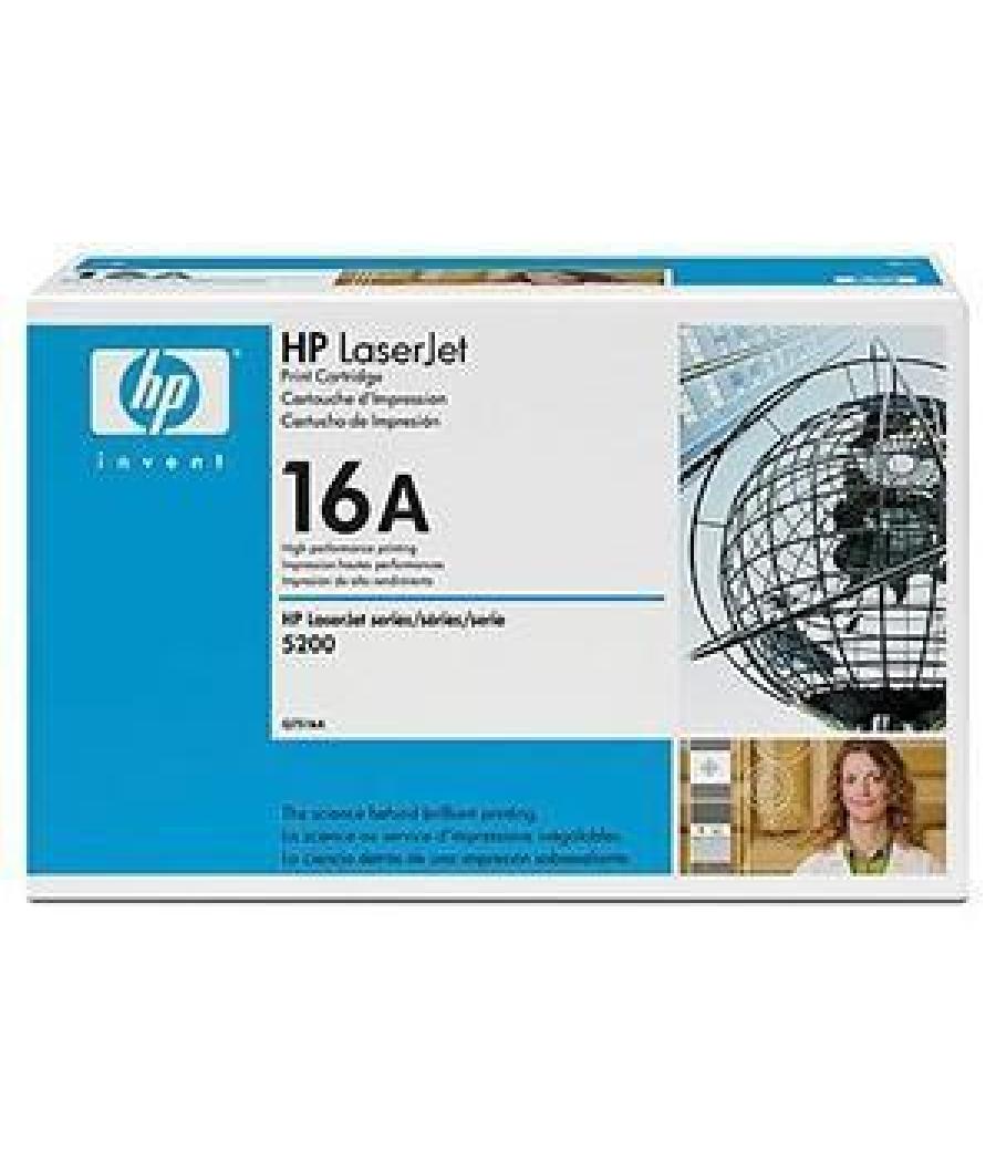 Hp toner negro laserjet 5200 dtn tn - nº 16a