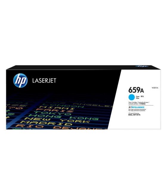 Hp toner cian laserjet enterprise mfp m776dn, flow m776zs, m776x, m856dn, m856x - 659a