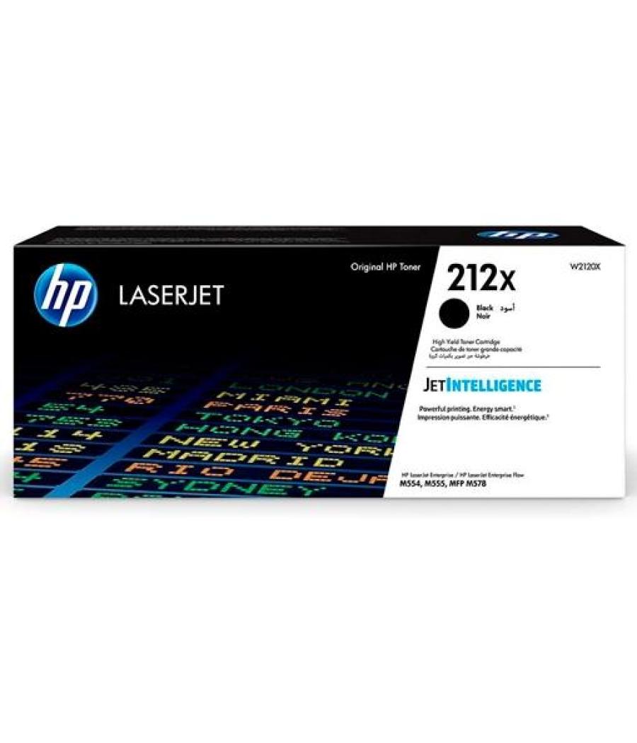 Hp toner negro laserjet enterprise m554, m555, m578 -212x