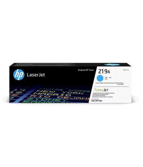 Hp toner cian laserjet pro 3202 printer, hp laserjet mfp 3302 printer - 219a