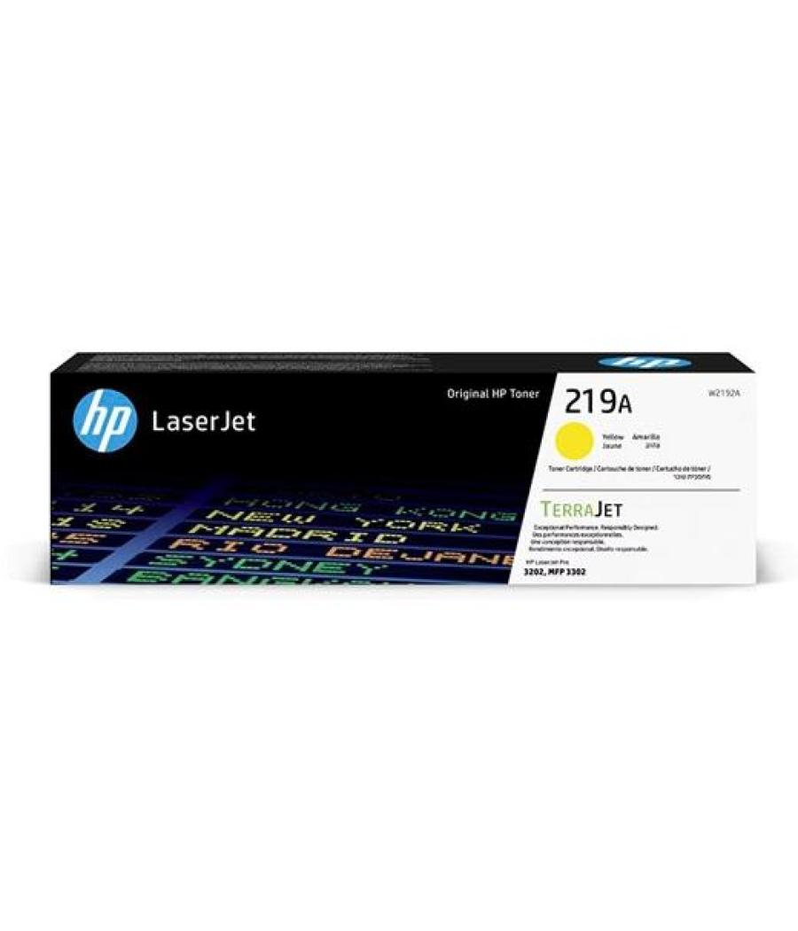 Hp toner amarillo laserjet pro 3202 printer, hp laserjet mfp 3302 printer - 219a
