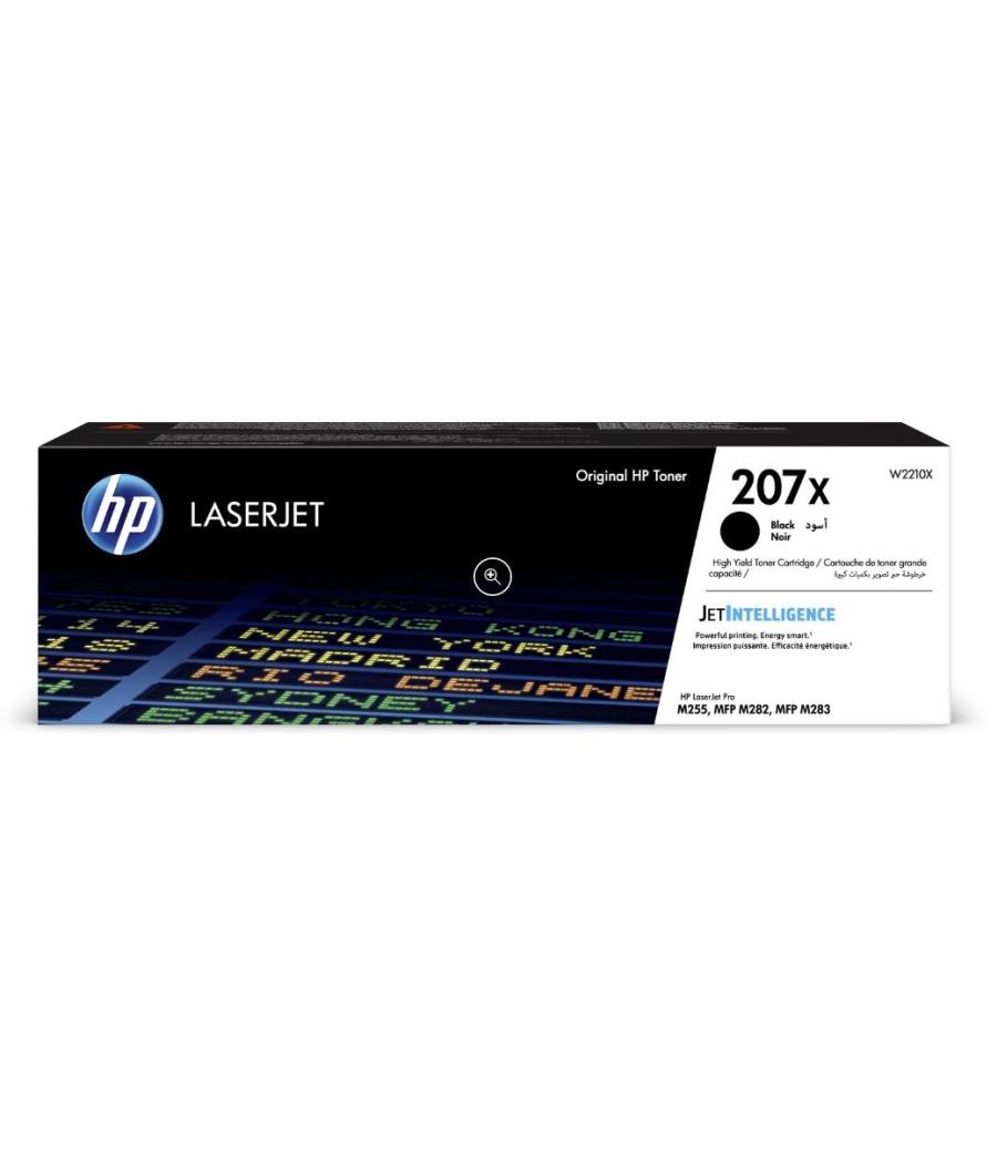 Hp toner negro laserjet color pro mfp /m282nw/m283fdn/m283fdw/pro m255dw - nº 207x