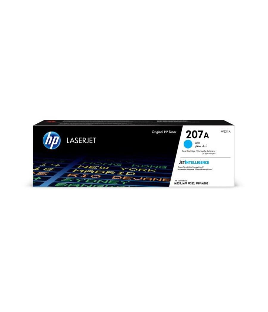 Hp toner cian laserjet pro mfp m 282 nw - 207a