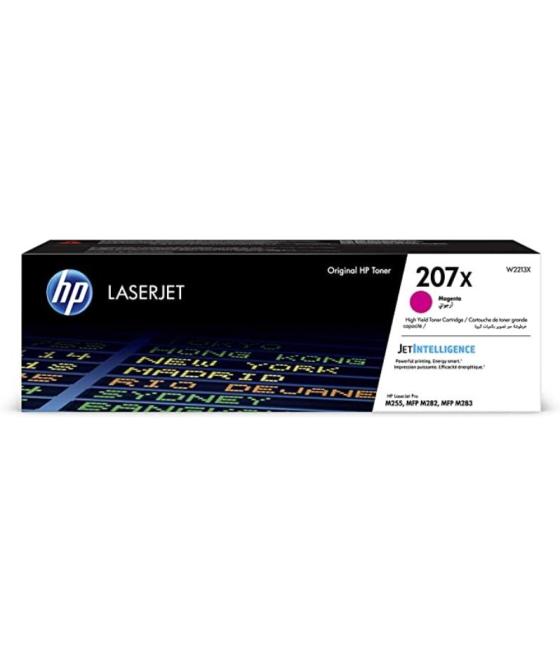 Hp toner magenta laserjet color pro mfp /m282nw/m283fdn/m283fdw/pro m255dw - nº 207x
