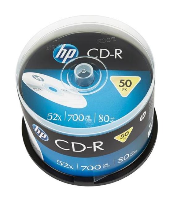 Hp cd-r , 700mb, 52x, tarrina de 50 unidades