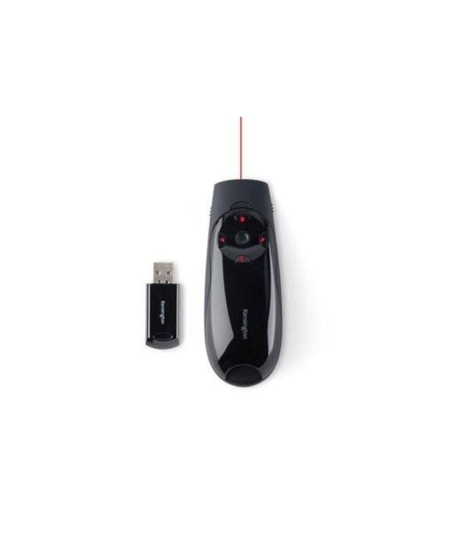 Kensington expert puntero laser rojo - conexión inalámbrica usb plug & play a 2,4 ghz - alcance 45m