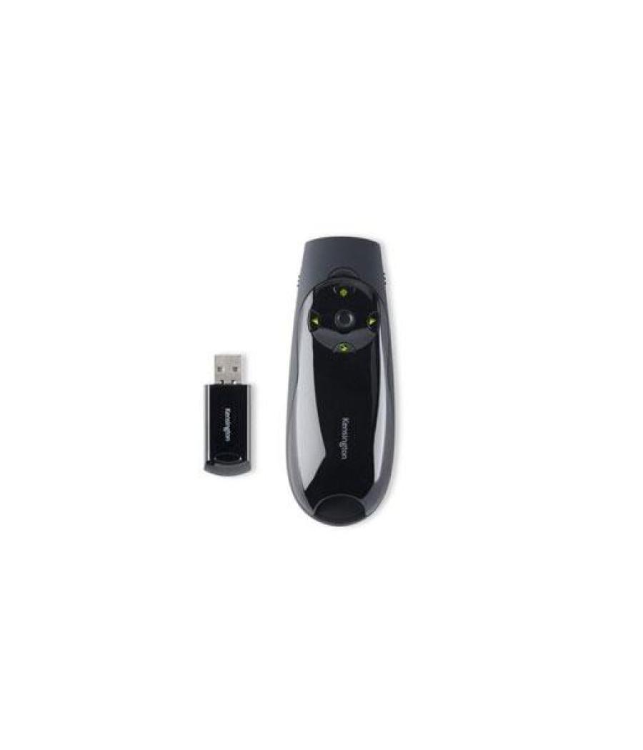 Kensington expert puntero laser verde - conexión inalámbrica usb plug & play a 2,4 ghz - alcance 45m