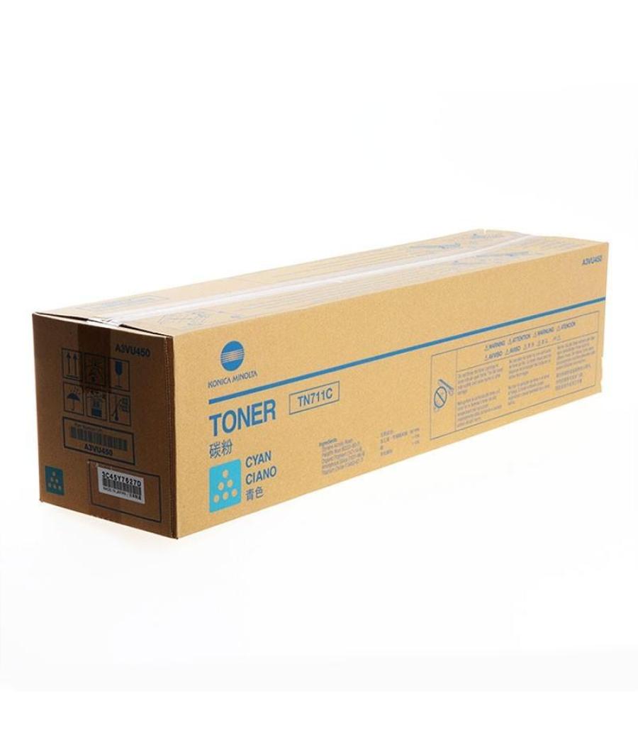 Konica-minolta toner cian bizhub/pro c654, c654e,c754, c754e, c650,750 - tn711c