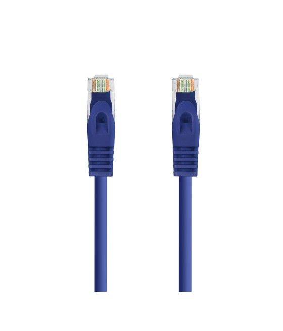 Nanocable Cable de red latiguillo RJ45 LSZH Cat.6A UTP AWG24, Azul, 0.5m - Imagen 2