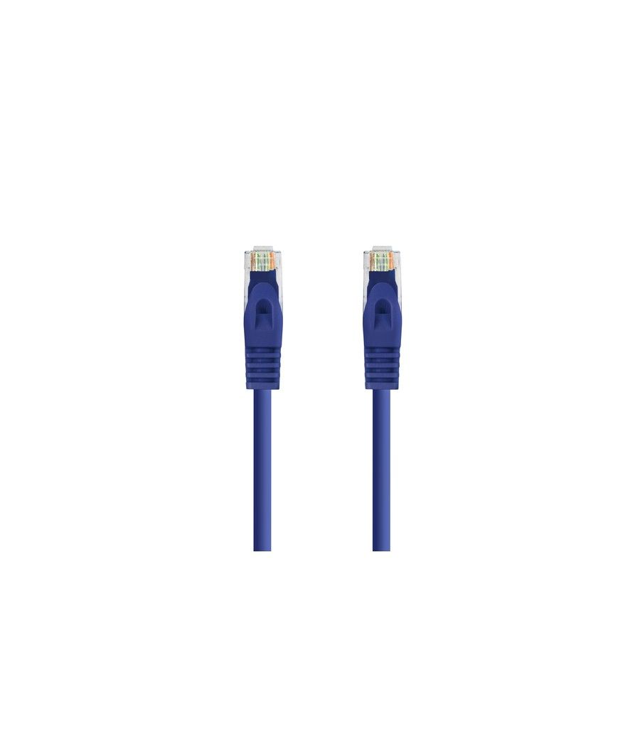Nanocable Cable de red latiguillo RJ45 LSZH Cat.6A UTP AWG24, Azul, 0.5m - Imagen 2