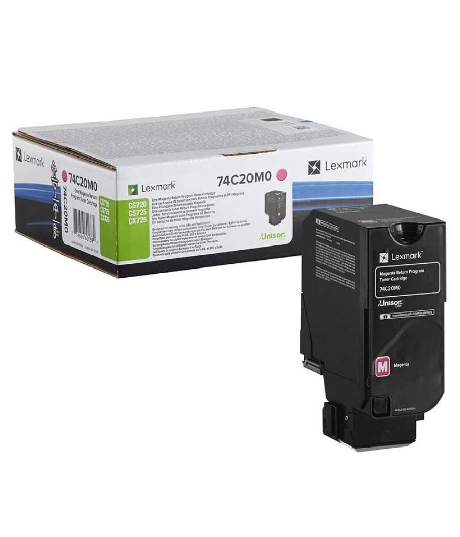 Lexmark toner magenta cs720, cs725, cx725 retornable