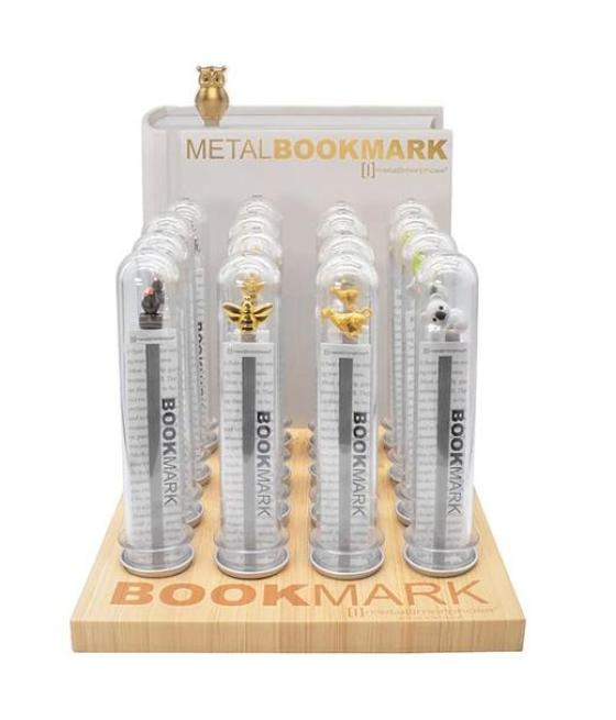 Metalmorphose marcalibros metálicos 3d expositor 16 ud surtidos