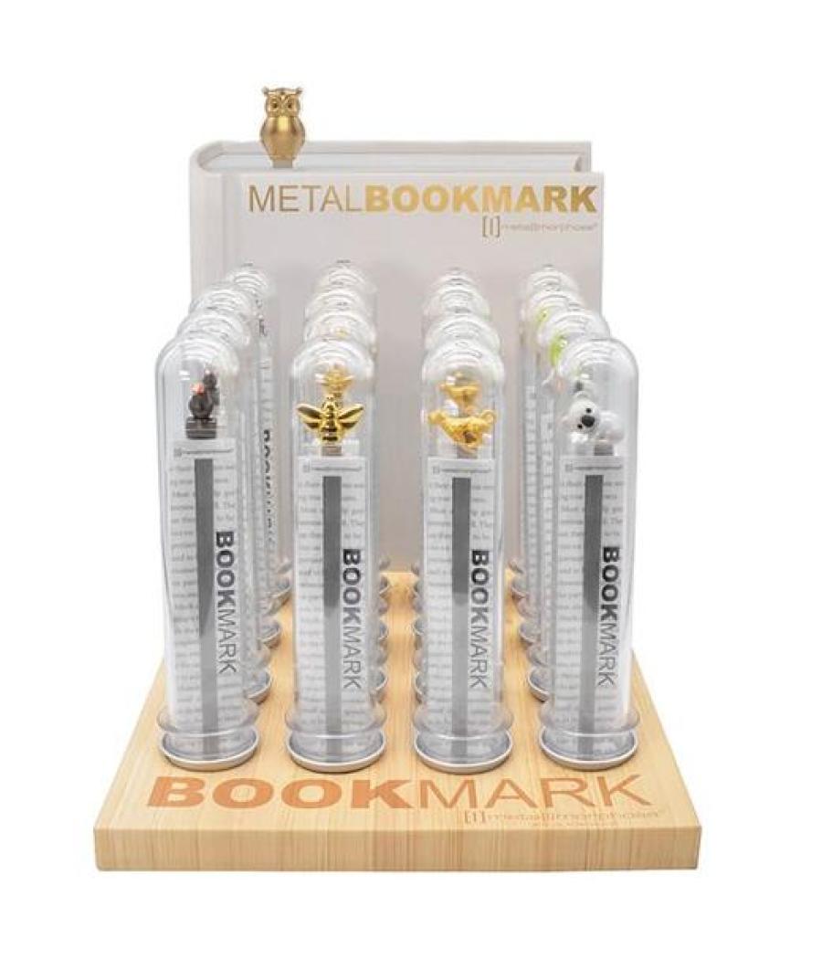 Metalmorphose marcalibros metálicos 3d expositor 16 ud surtidos