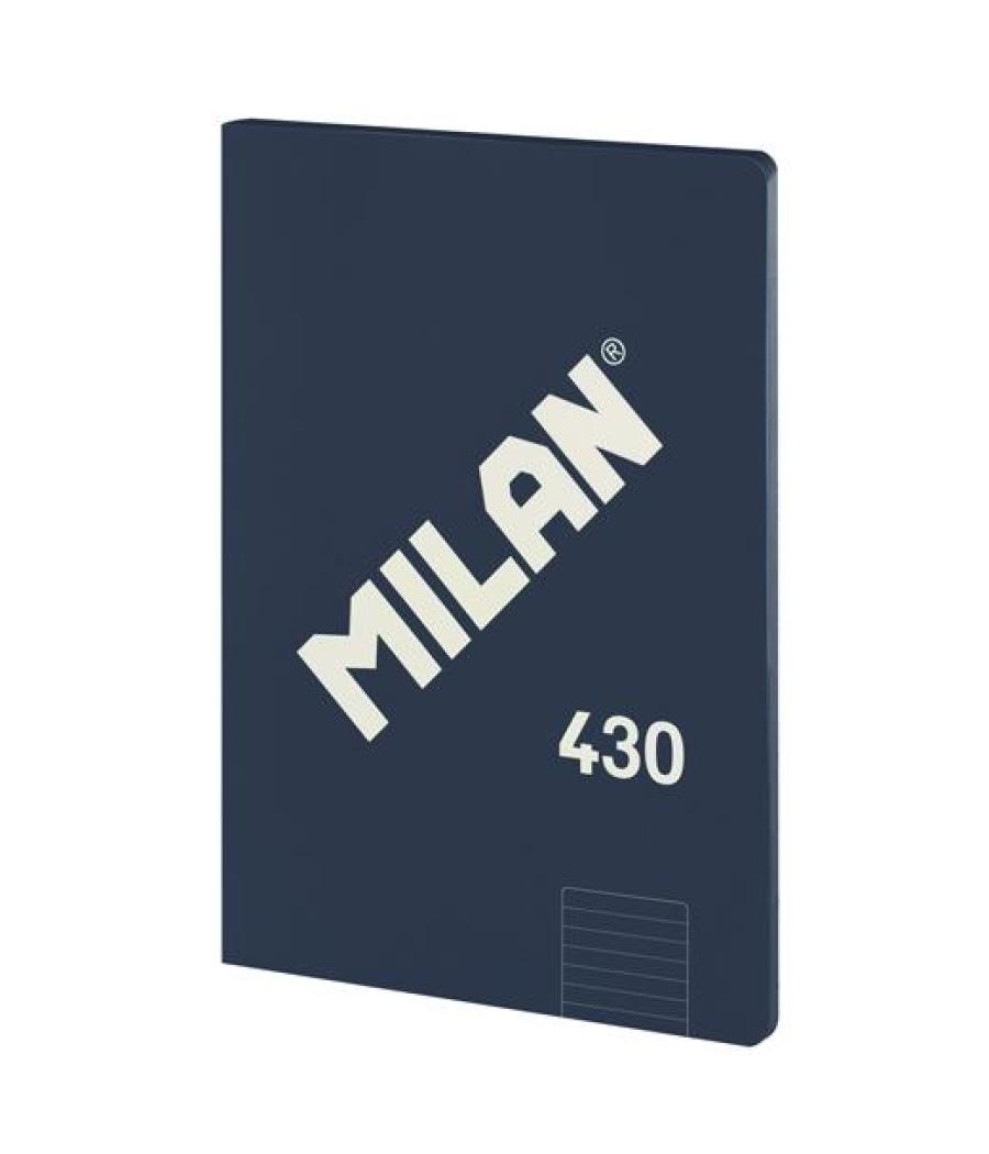 Milan libreta encolada a4 48h papel 95gr 1 línea 7mm serie 1918 azul
