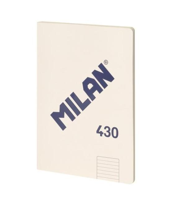 Milan libreta encolada a4 48h papel 95gr 1 línea 7mm serie 1918 beige