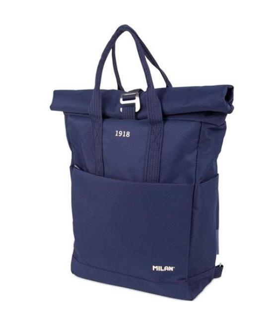 Milan mochila urbana c/cierre superior enrrollable 10l serie 1918 azul marino