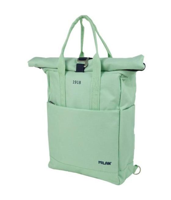 Milan mochila urbana c/cierre superior enrrollable 10l serie 1918 verde