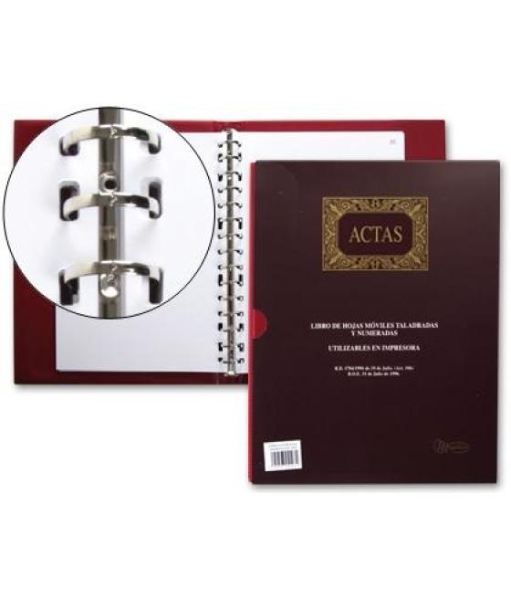 Miquelrius libro de actas din a4 natural 100 hojas removibles