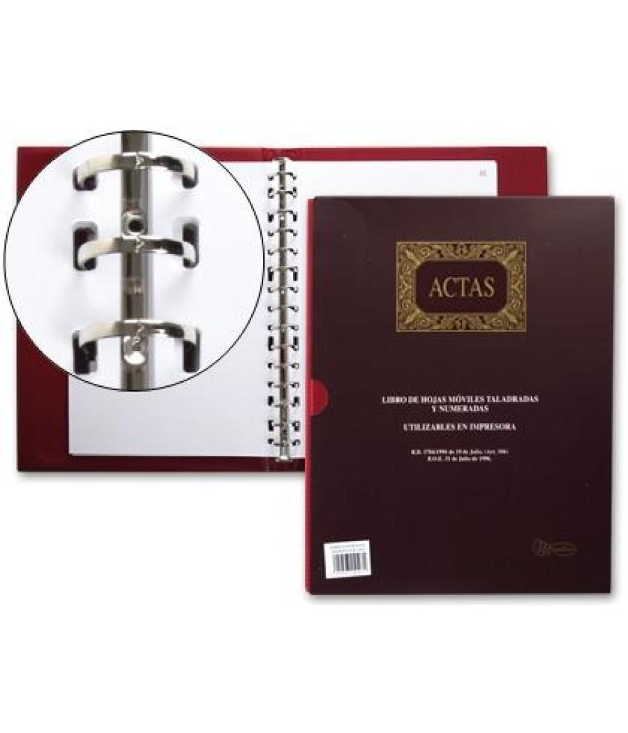 Miquelrius libro de actas din a4 natural 100 hojas removibles