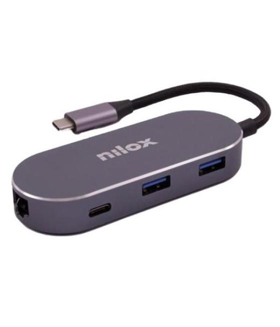 Nilox docking usb-c a hdmi/usb 3.0/lan/pd