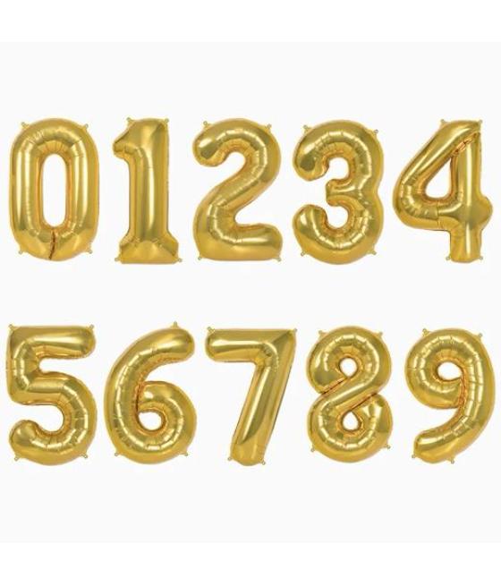 Oh yeah globo poliamida nº4 100cm oro metalizado