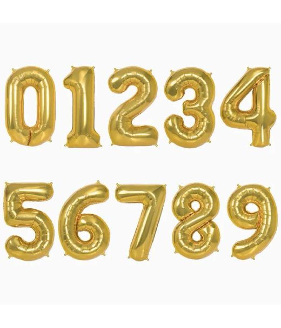 Oh yeah globo poliamida nº7 100cm oro metalizado