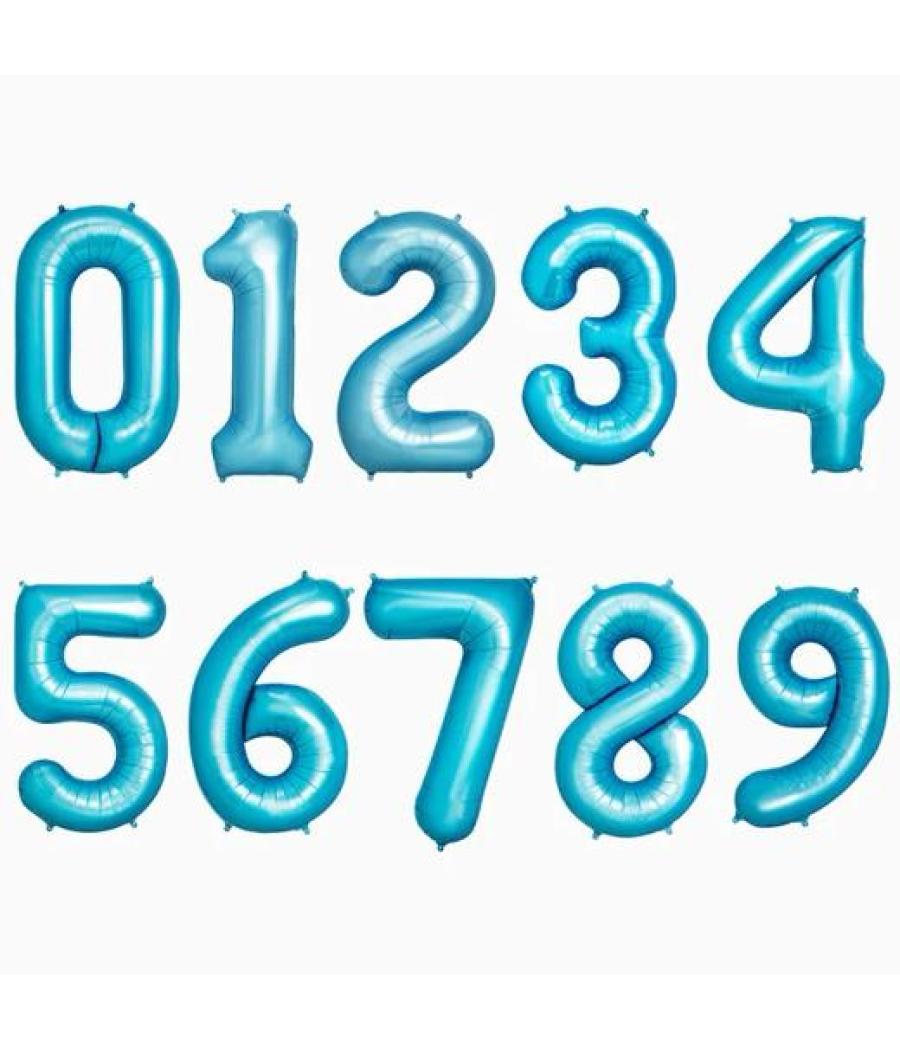 Oh yeah globo poliamida nº6 100cm azul pastel