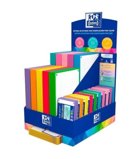 Oxford flashcards expositor 20 paq. a5 + 40 paq. a7 colores surtidos