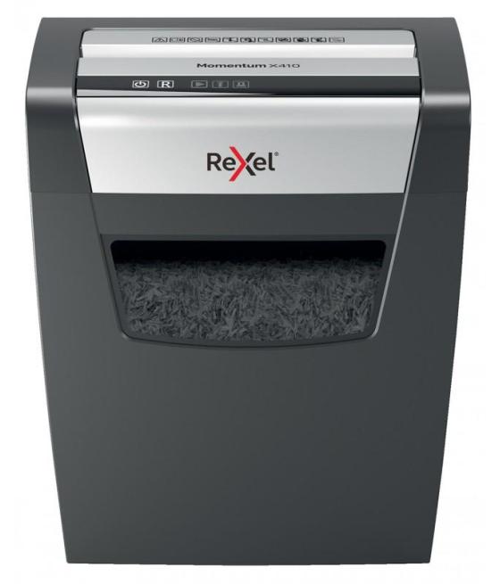 Rexel destructora automática momentum x410 corte confeti 4x28mm antiatasco hasta 10h negro