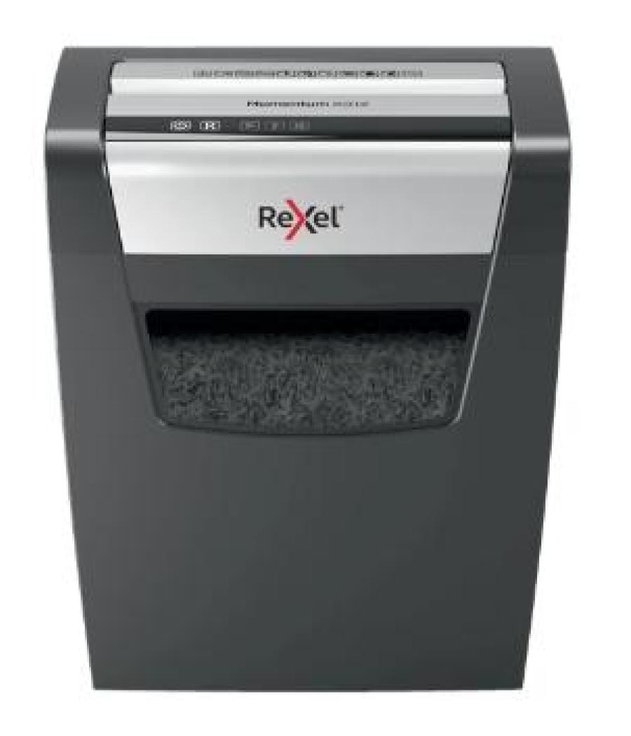 Rexel destructora manual momentun x312 corte cruzado partículas 5x42mm negro