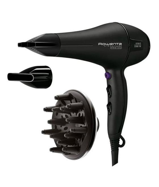 Rowenta secador de pelo cv784 signature pro beauty 2200w negro