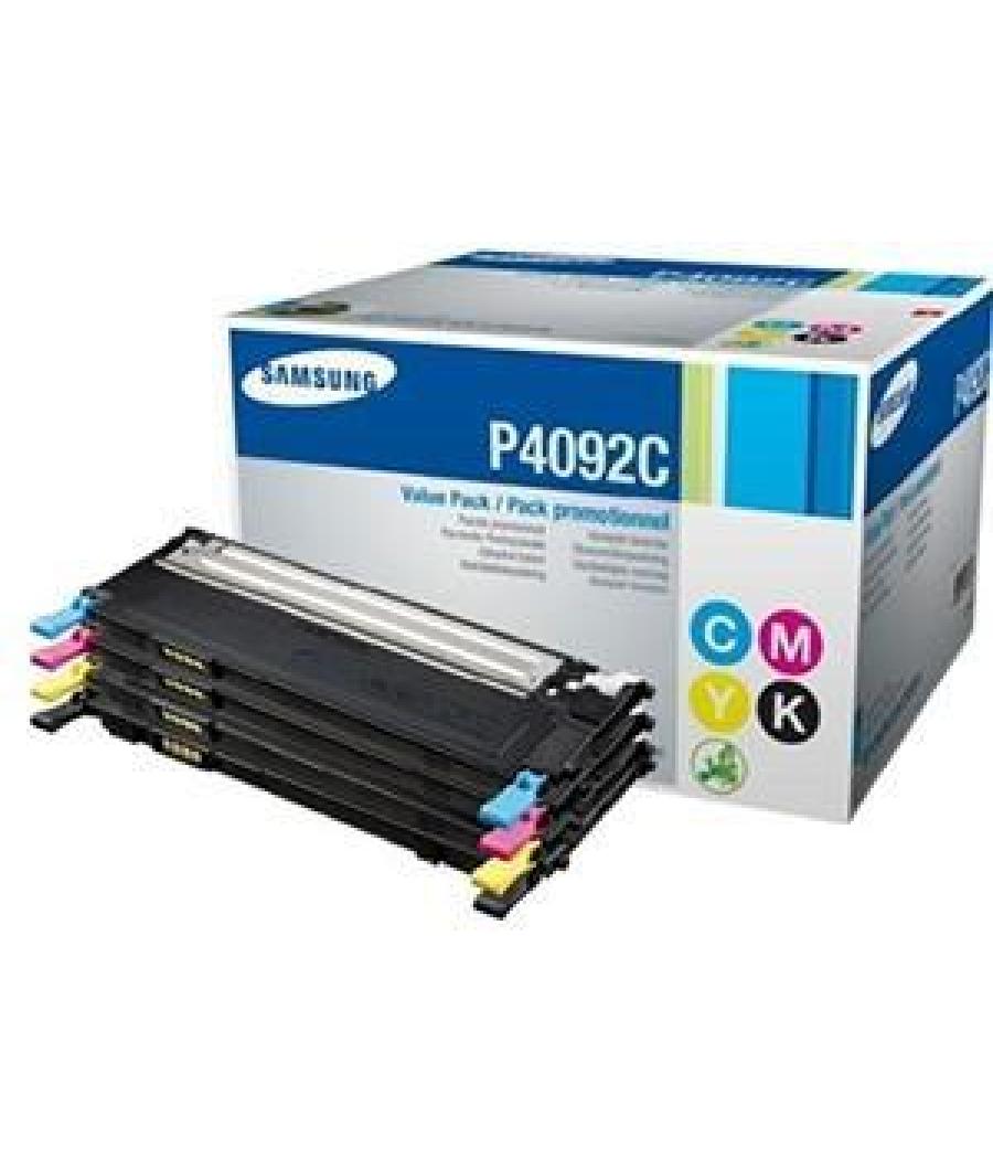Samsung clp-315,clp-310 clx-3170/3175 pack toner cian, magenta, amarillo, negro cltp4092c