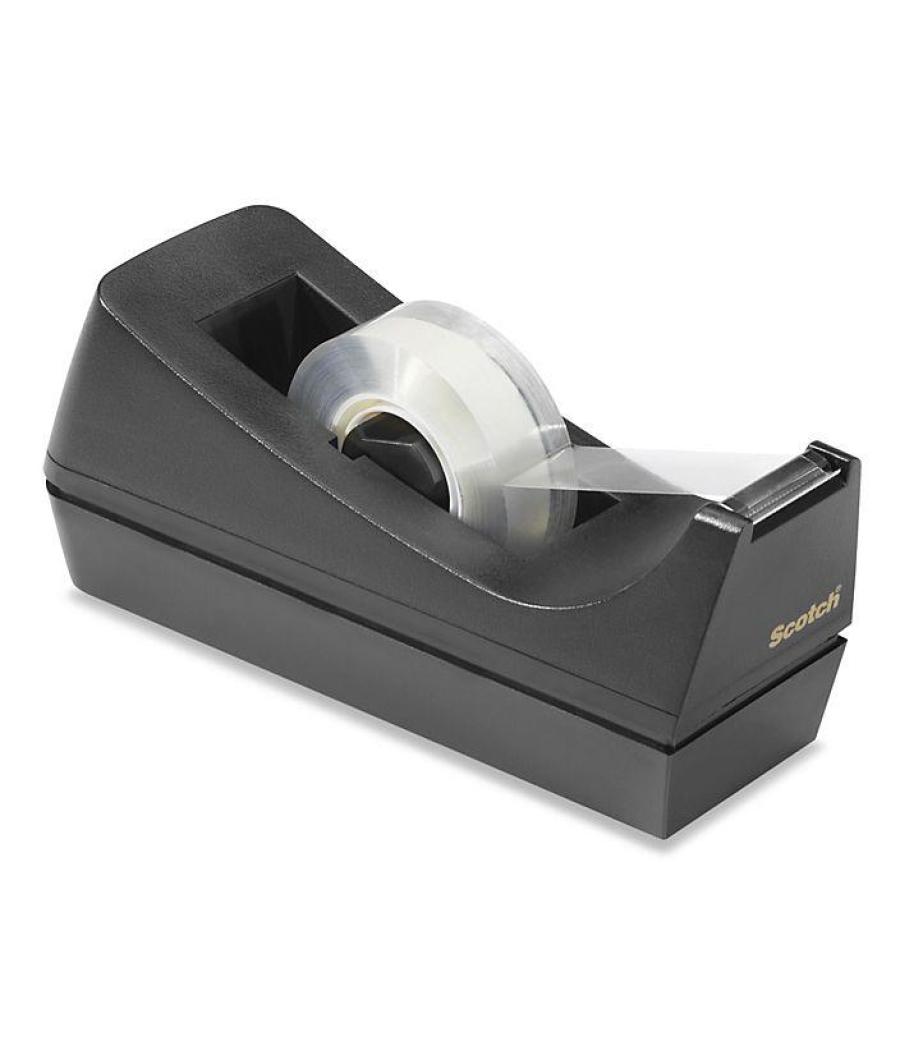 Scotch dispensador para rollos negro de 33 metros