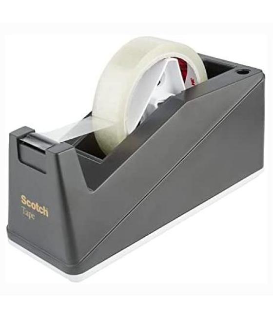 Scotch dispensador para rollos de hasta 25mm x 66 metros negro
