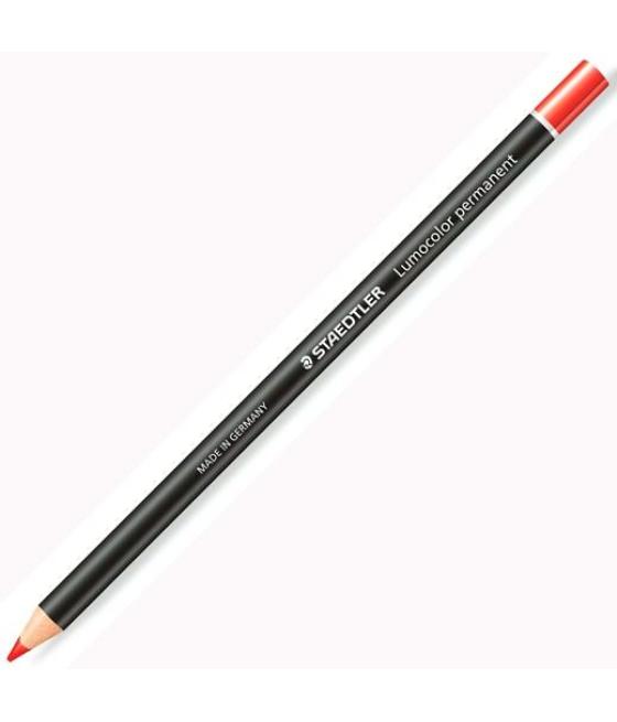 Staedtler marcador permanente en seco lumocolor glasochrom rojo