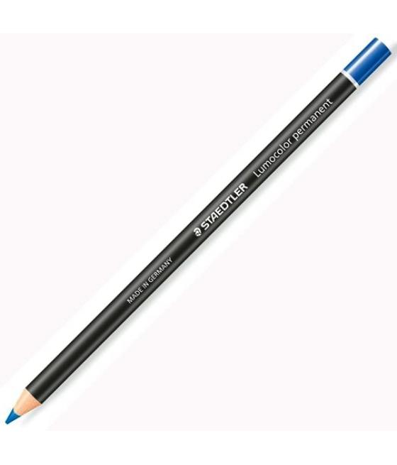 Staedtler marcador permanente en seco lumocolor glasochrom azul
