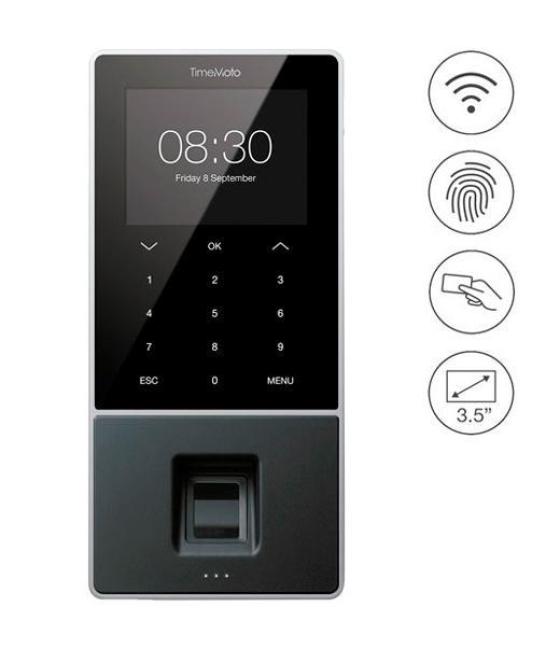 Timemoto terminal para fichaje tm-818 mc sensor rifid, hid, mifare iso/iec 14443 y pin hasta 2000 usuarios