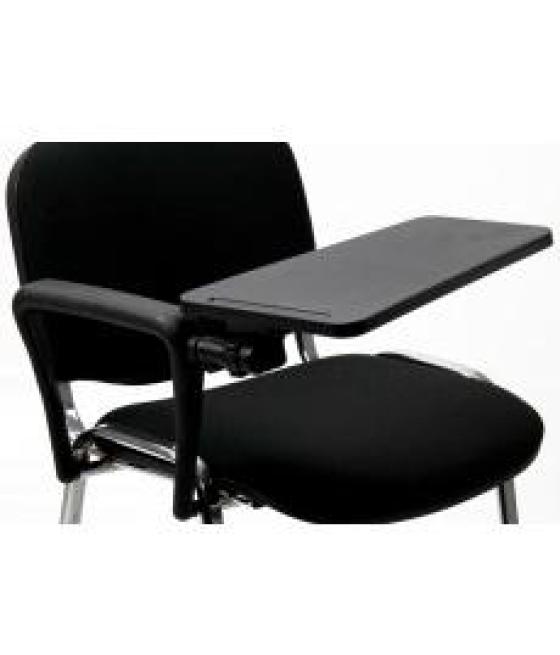 Unisit reposabrazos con mesita escritorio para silla confidente dado negro