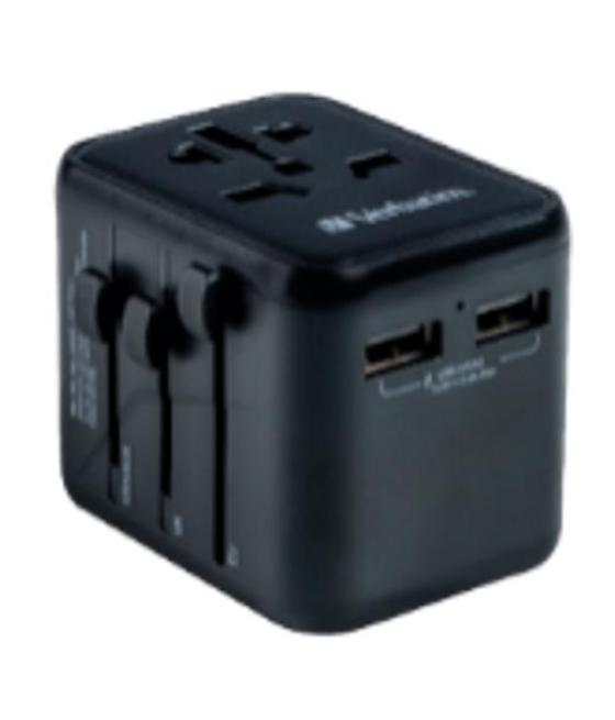 Verbatim uta-01 adaptador universal de viaje con 2 puertos usb-a