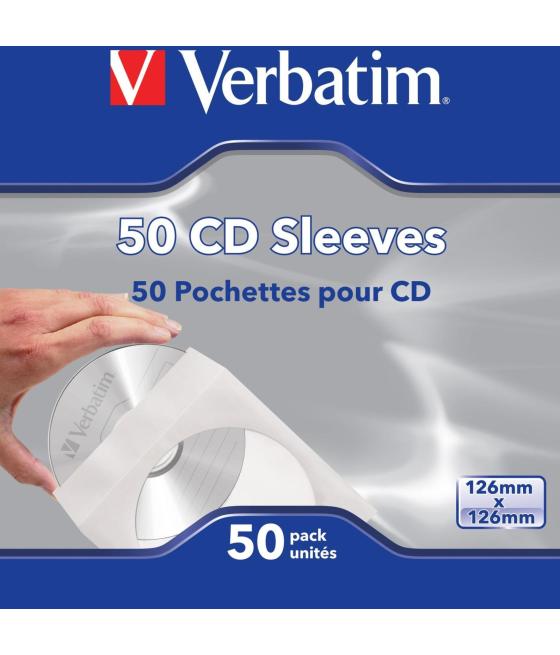 Verbatim funda para cd, caja de 50 unidades