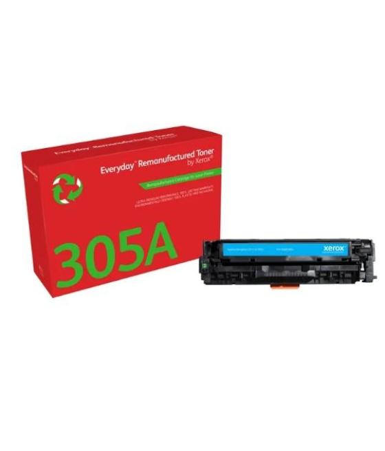Xerox everyday toner cyan para hp laserjet pro 300/400 color - m 351a - mfp m375 nw/m451dn/dw/nw - 305a - ce411a