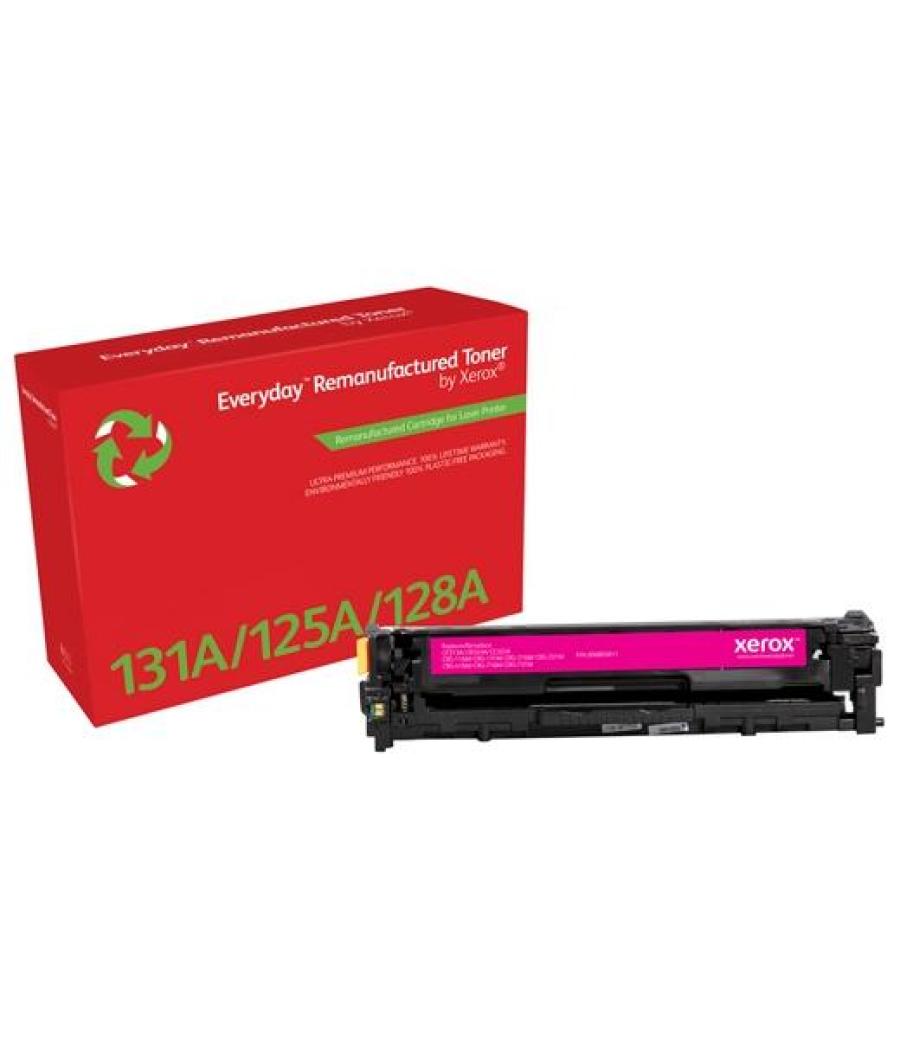 Xerox everyday remanufactured toner magenta para hp 131a / 125a / 128a color laserjet pro 200 m251 cm1312 (cf213a/ cb543a/ ce323